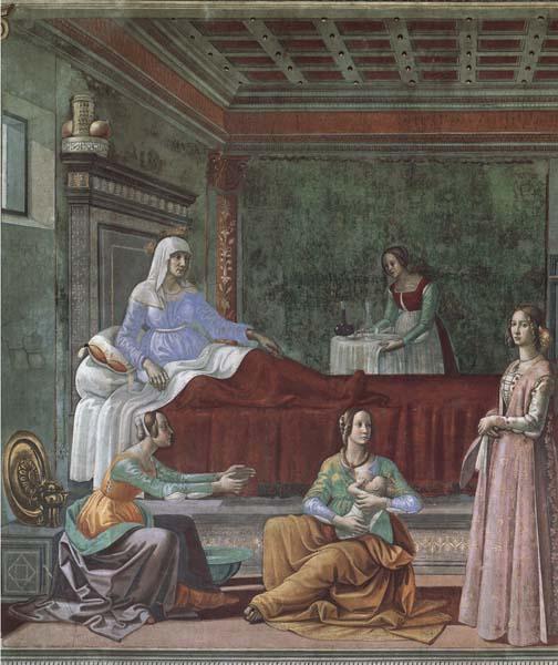 Domenicho Ghirlandaio Details of Geburt Johannes des Taufers oil painting picture